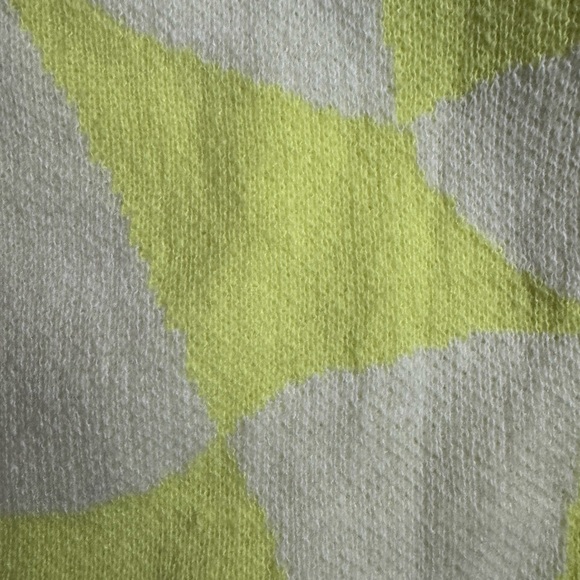 NWT Davi & Dani Neon Lime and White Sweater Oversized Sweater Size M - Picture 11 of 14